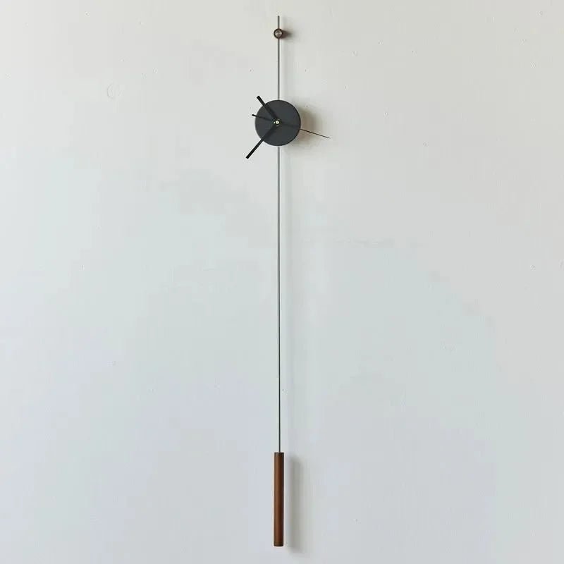 Horloge murale Axis – Design minimaliste à pendule en métal - Lignes Du Temps®14:193Gold