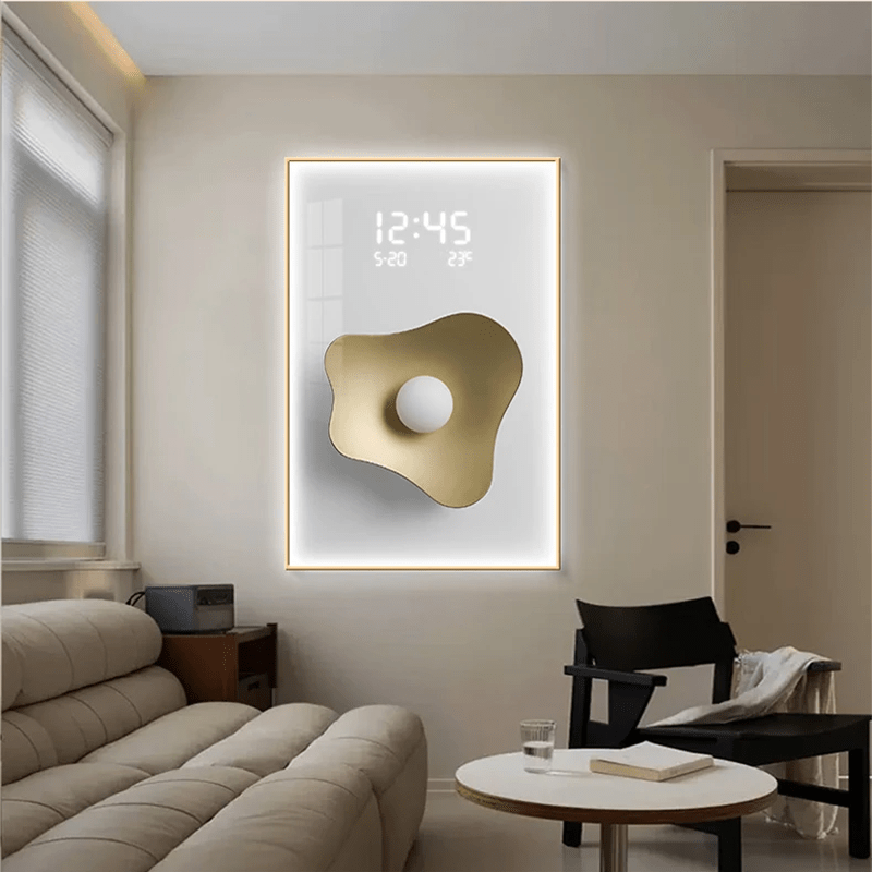 Horloge murale digitale Luxor – Grand affichage LED - Lignes Du Temps®14:173style6 Plug In;583:10001462540x60cm with lamp