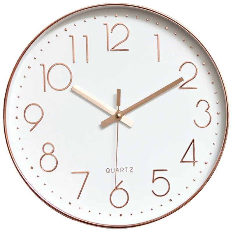 Horloge murale FlatTime – Classique noire 30 cm, chiffres 3D & silencieuse - Lignes Du Temps®14:29Black White