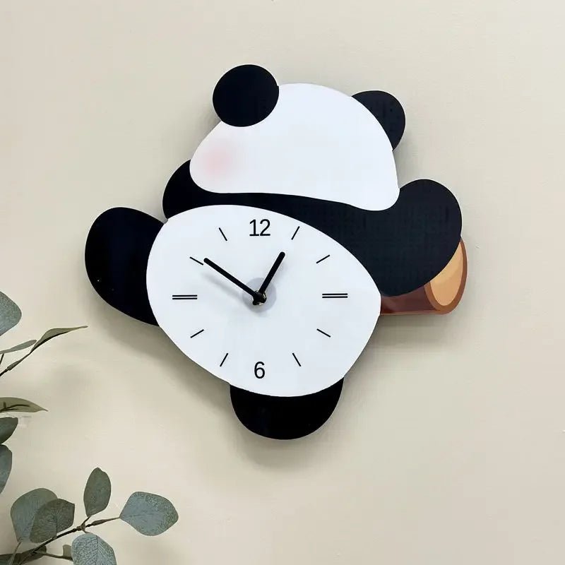 Horloge murale PandaSwing – Silencieuse & décorative - Lignes Du Temps®14:1052panda ball does not;583:20000803724cmX25cm