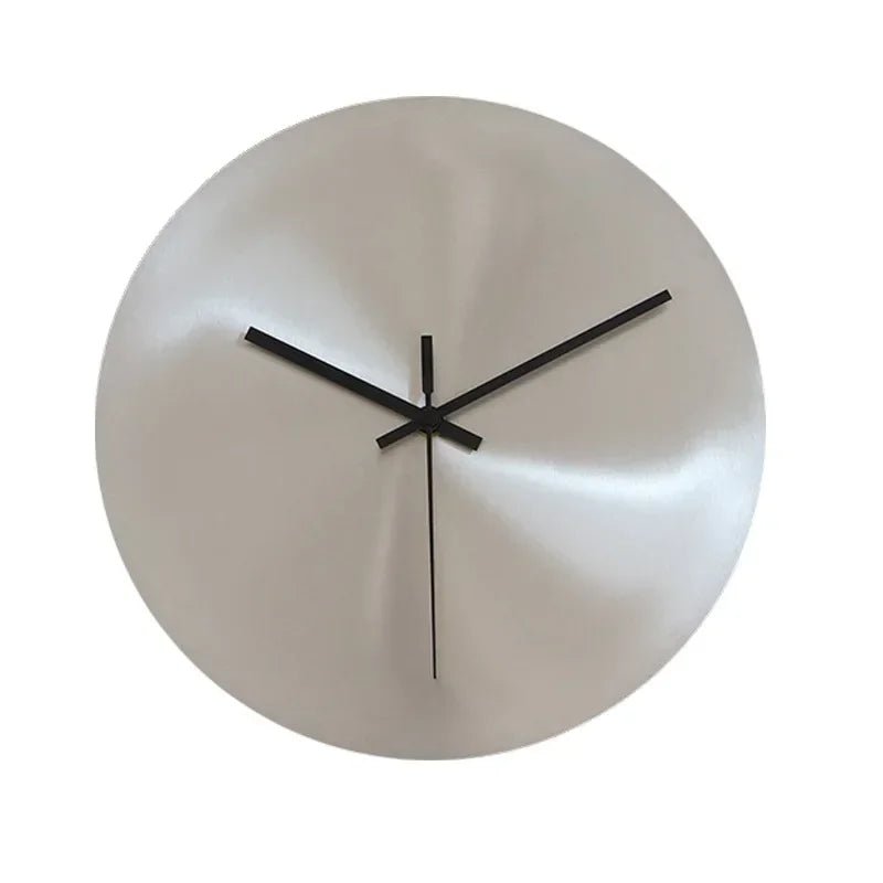 Horloge murale SteelTime – En acier inoxydable brossé - Lignes Du Temps®14:298in 20cm