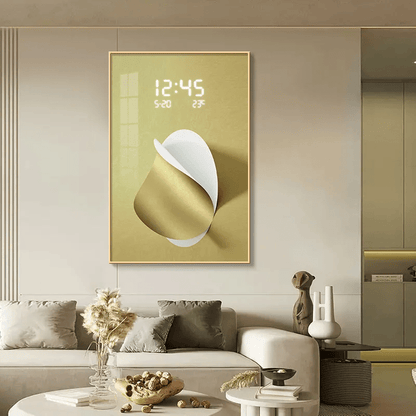 Horloge murale digitale Luxor – Grand affichage LED - Lignes Du Temps®14:350853style10 Plug In;583:10001462540x60cm with lamp