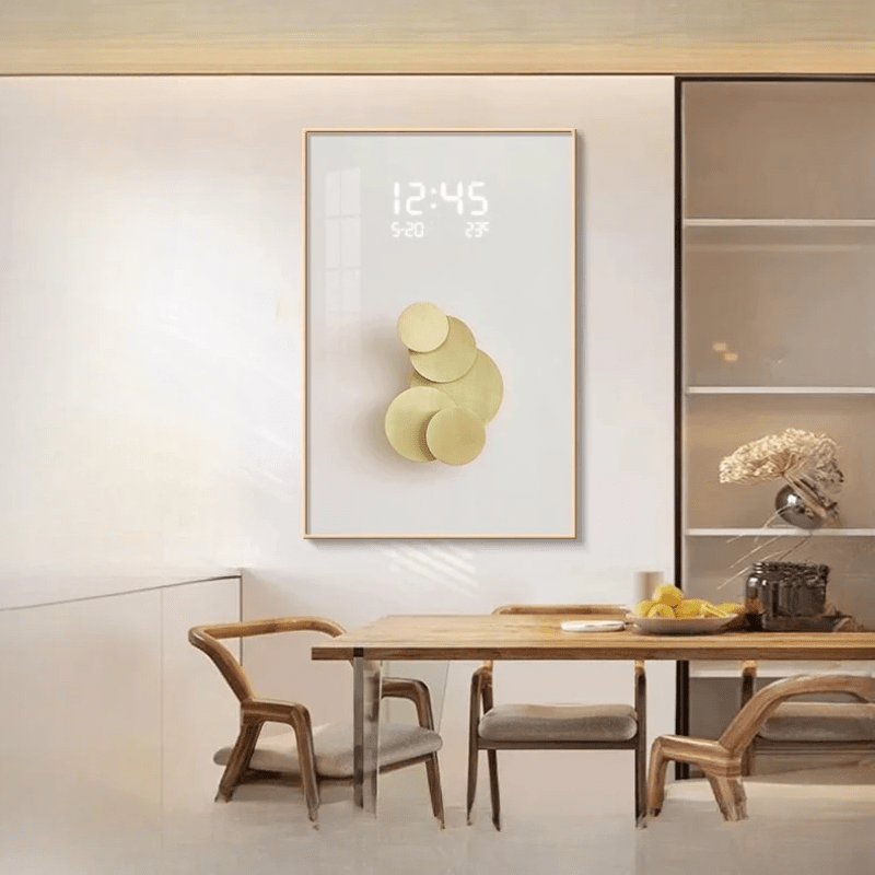 Horloge murale digitale Luxor – Grand affichage LED - Lignes Du Temps®14:691style5 Plug In;583:10001462540x60cm with lamp