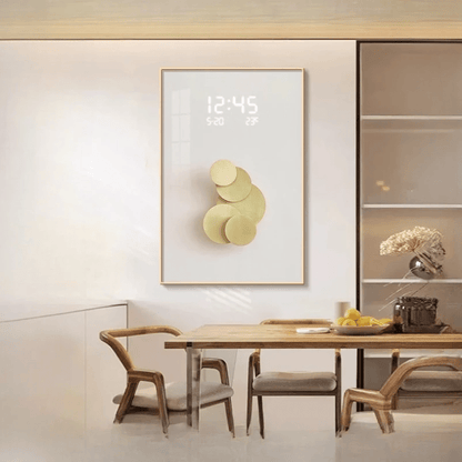 Horloge murale digitale Luxor – Grand affichage LED - Lignes Du Temps®14:691style5 Plug In;583:10001462540x60cm with lamp