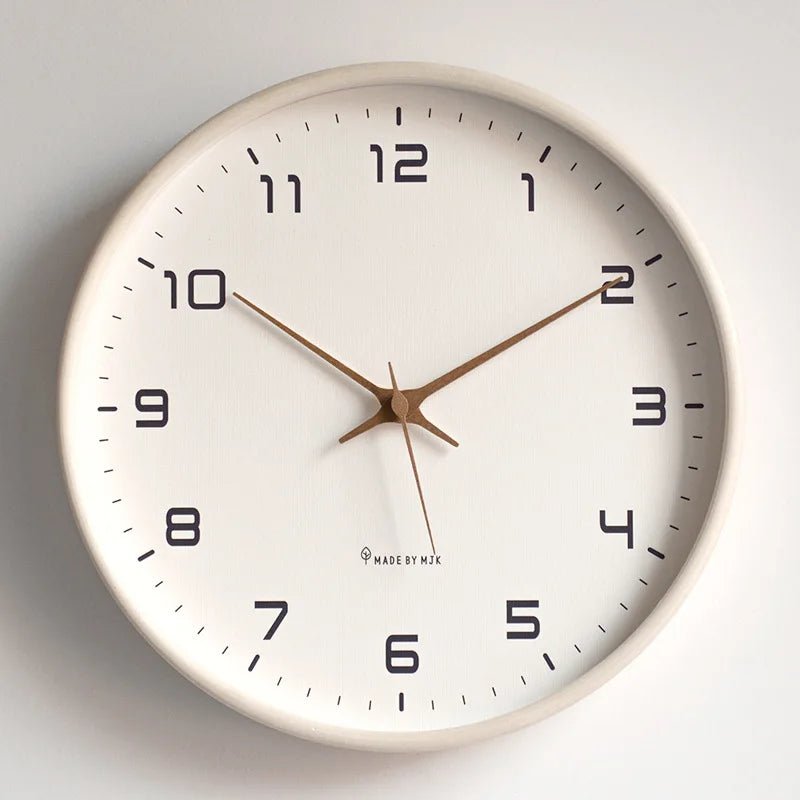 Horloge murale Nordik – Bois massif silencieux - Lignes Du Temps®14:175Log wood A;583:200008035