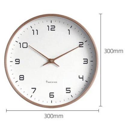 Horloge murale Nordik – Bois massif silencieux - Lignes Du Temps®14:29Dark wood A;583:200008035